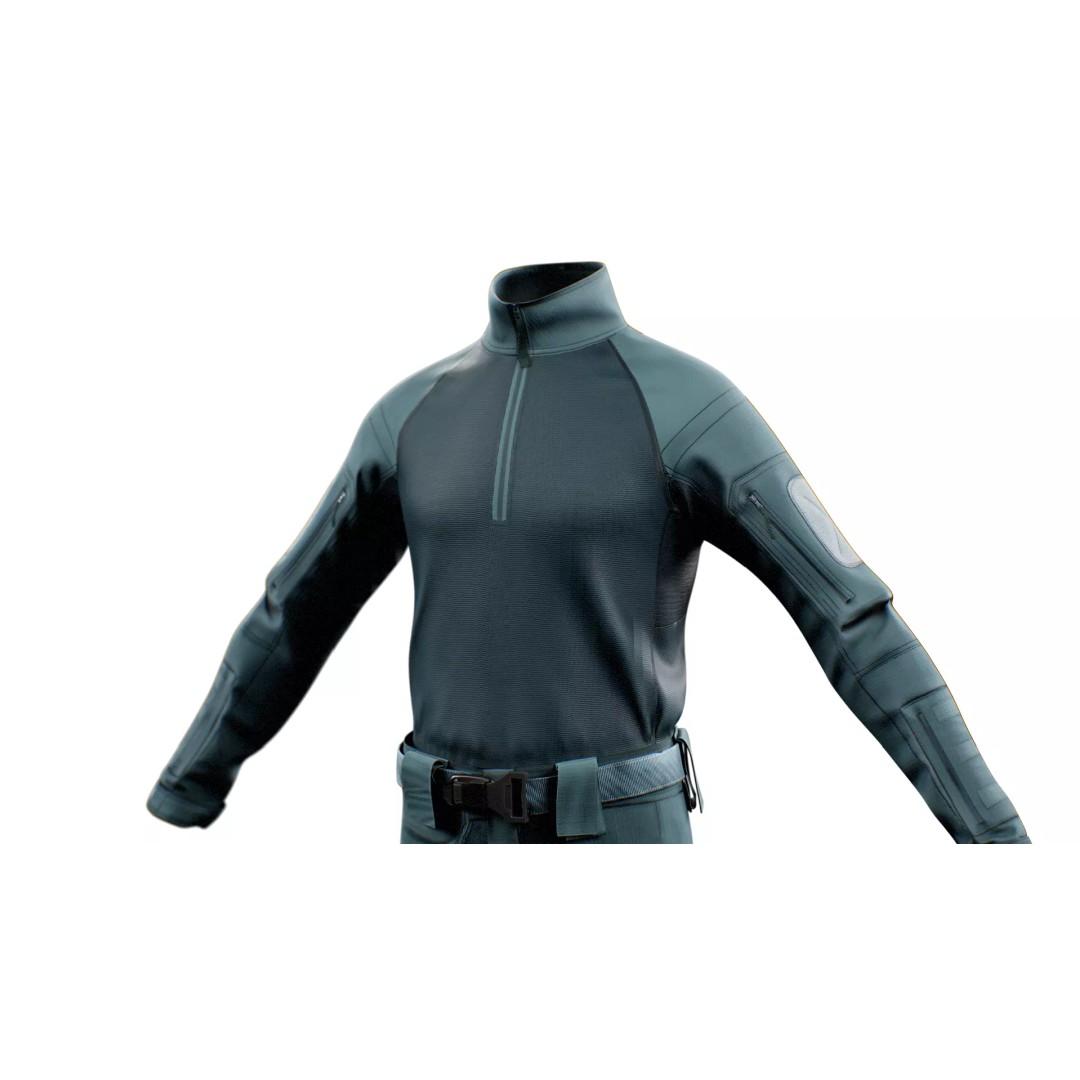 GEN.2 Combat Pants 3D Model – Tactical Military Gear, Low Poly, FBX - View 24