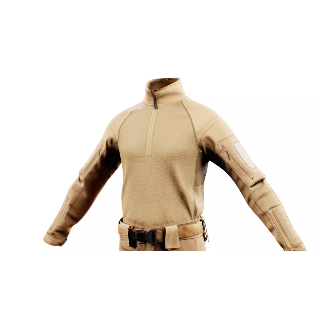 GEN.2 Combat Pants 3D Model – Tactical Military Gear, Low Poly, FBX - View 25