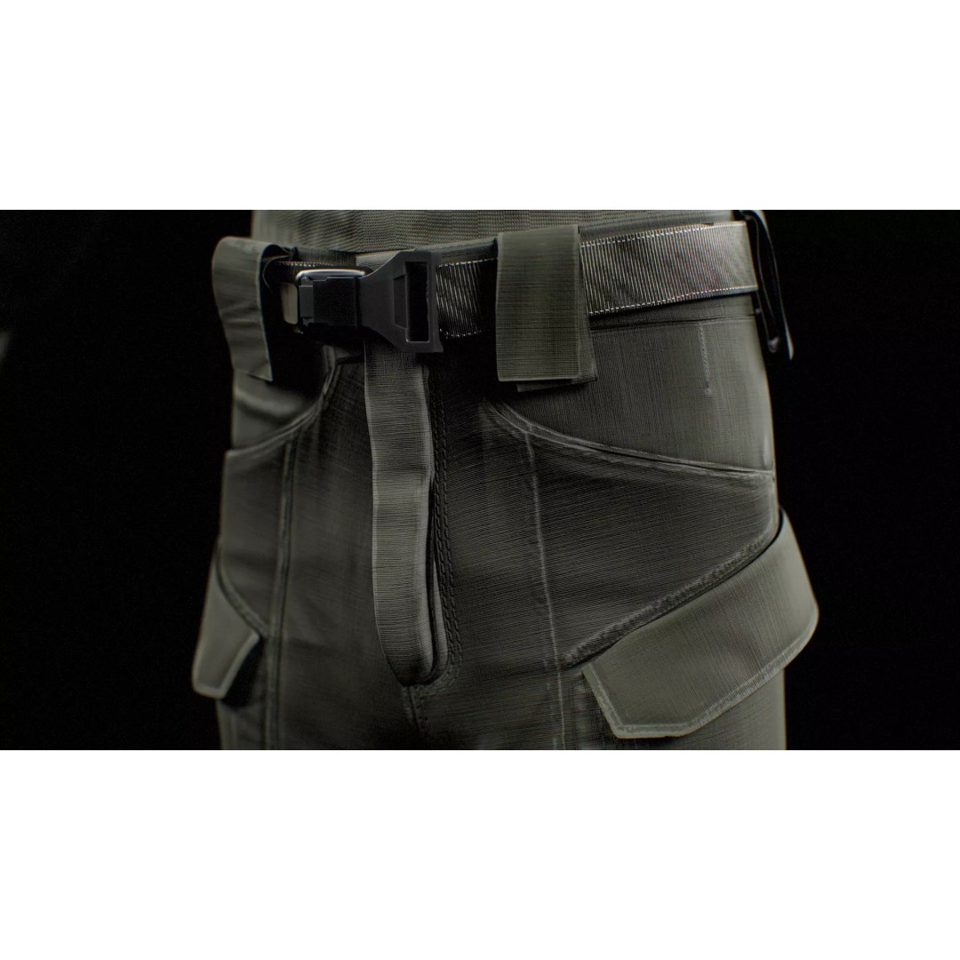 GEN.2 Combat Pants 3D Model – Tactical Military Gear, Low Poly, FBX - View 3