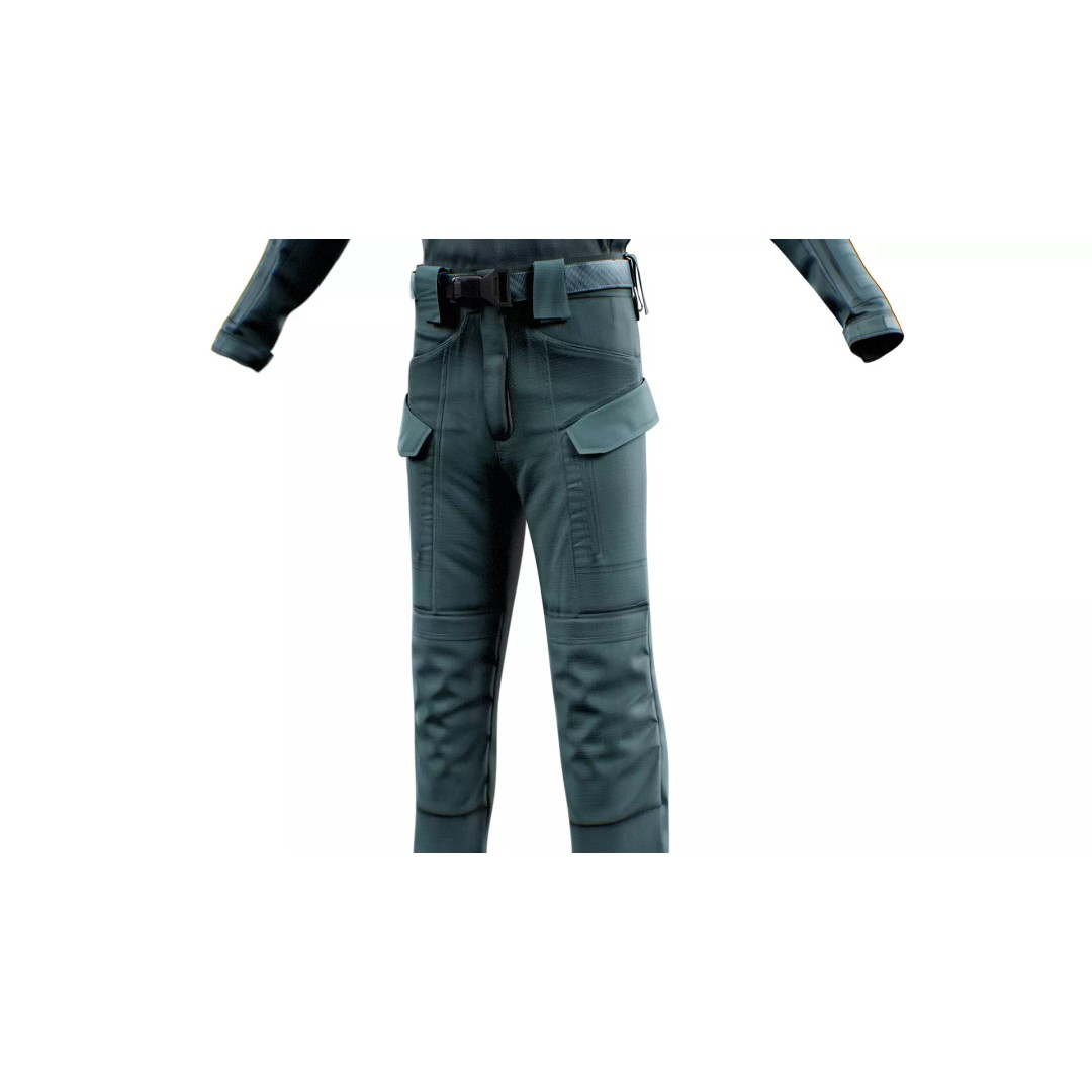 GEN.2 Combat Pants 3D Model – Tactical Military Gear, Low Poly, FBX - View 35