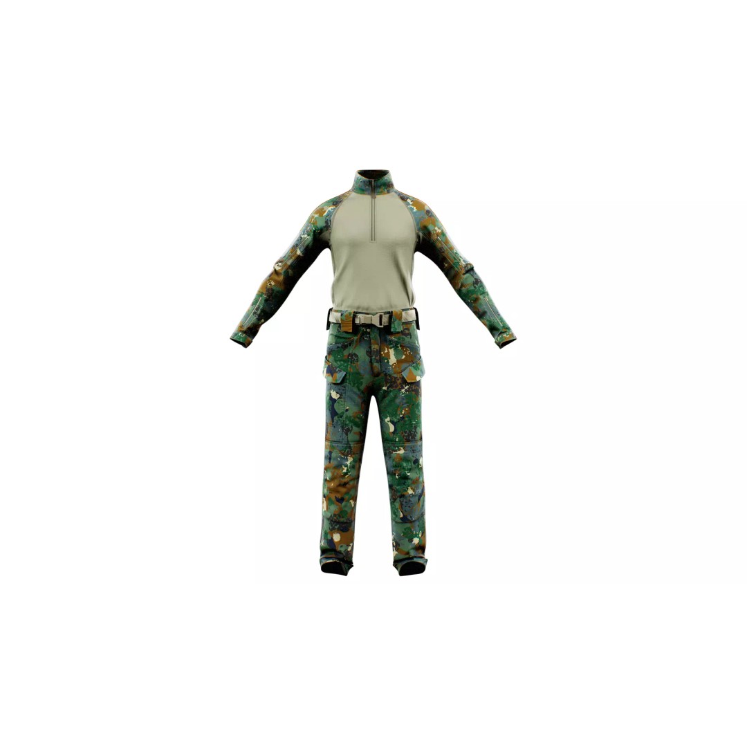 GEN.2 Combat Pants 3D Model – Tactical Military Gear, Low Poly, FBX - View 38