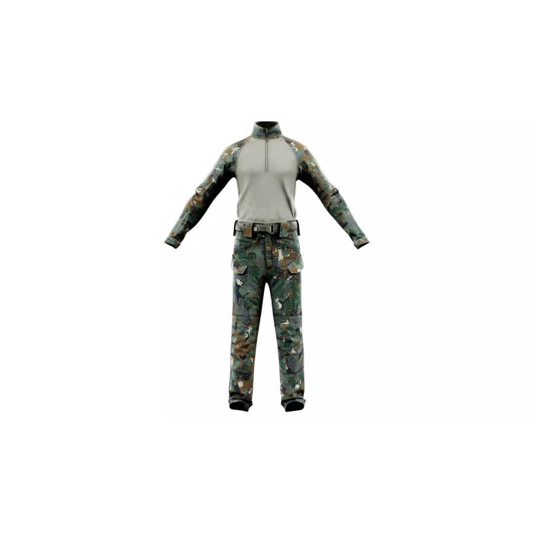 GEN.2 Combat Pants 3D Model – Tactical Military Gear, Low Poly, FBX - View 39