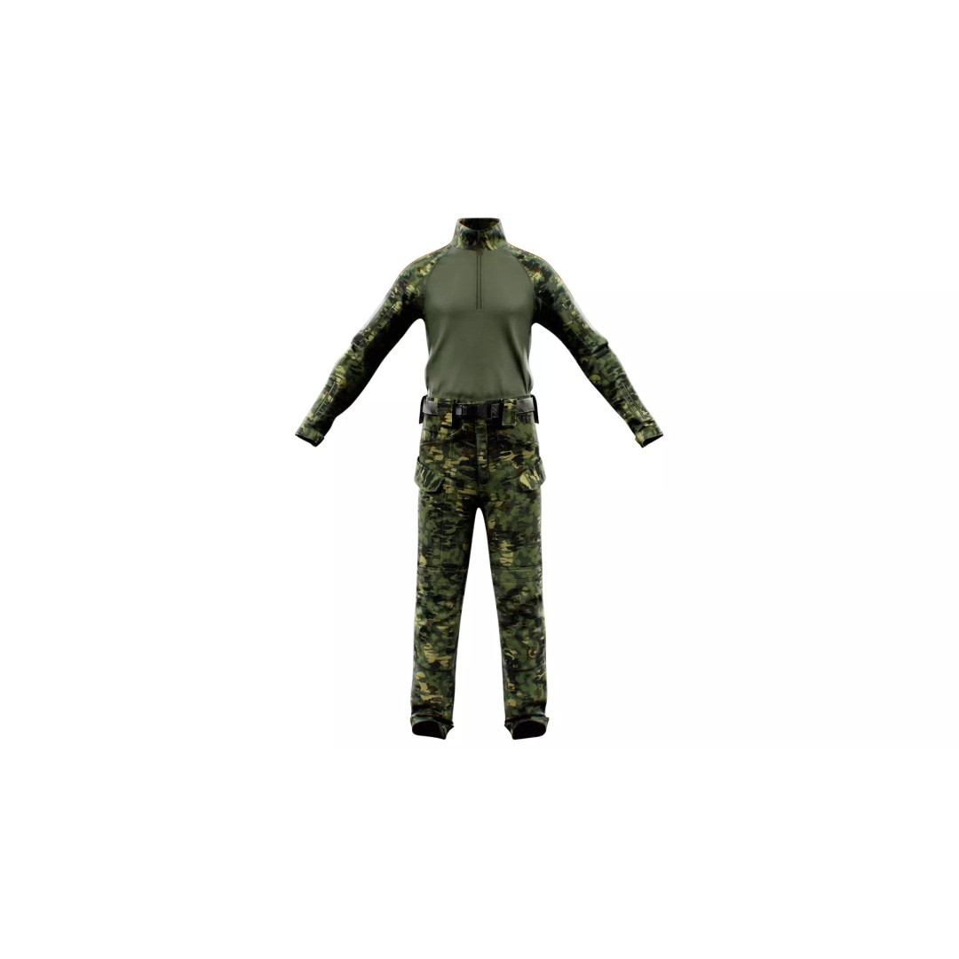 GEN.2 Combat Pants 3D Model – Tactical Military Gear, Low Poly, FBX - View 41