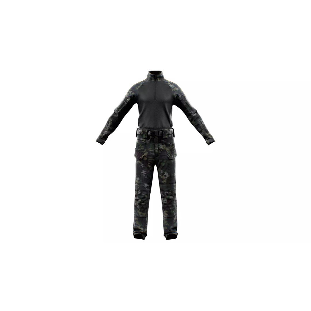 GEN.2 Combat Pants 3D Model – Tactical Military Gear, Low Poly, FBX - View 43