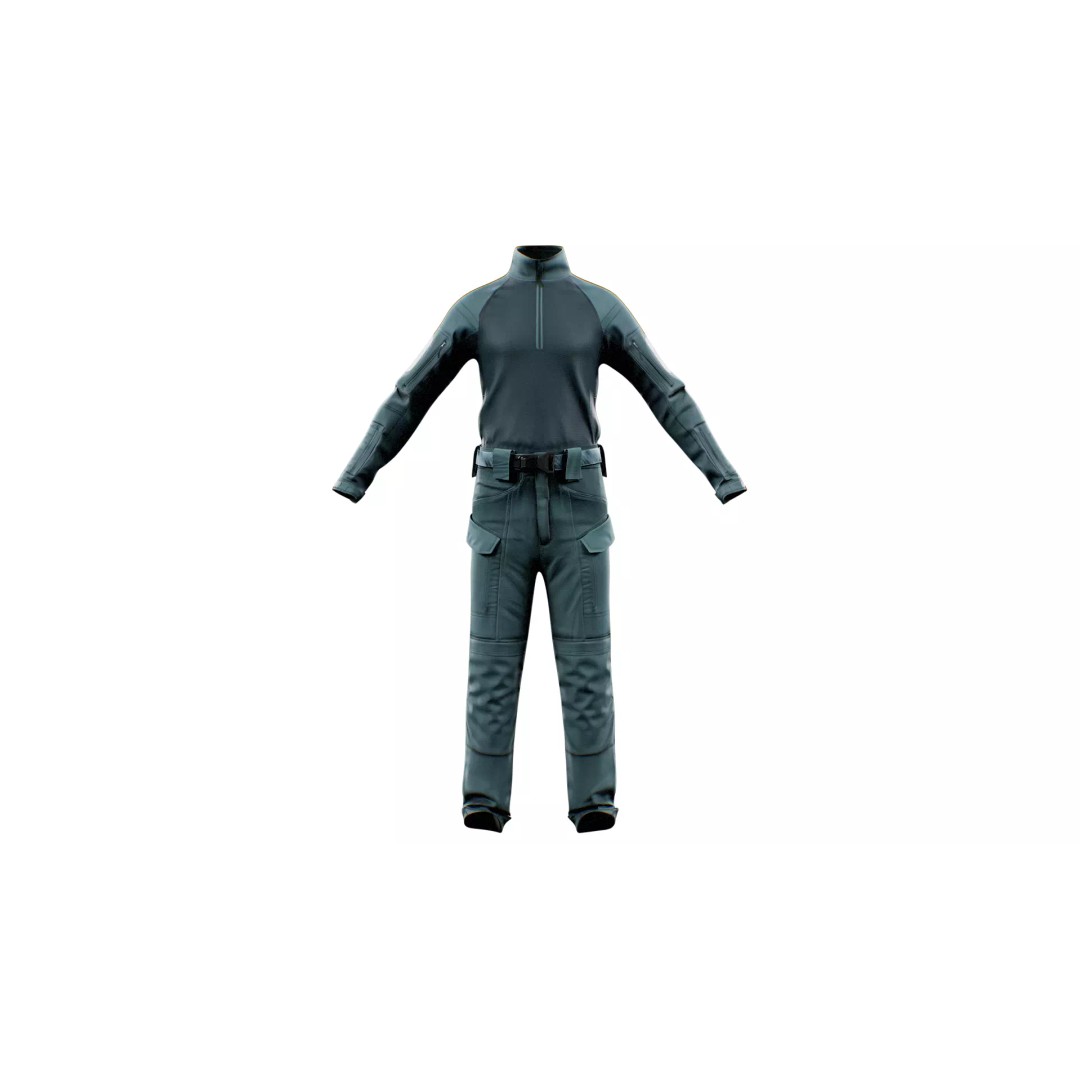 GEN.2 Combat Pants 3D Model – Tactical Military Gear, Low Poly, FBX - View 46