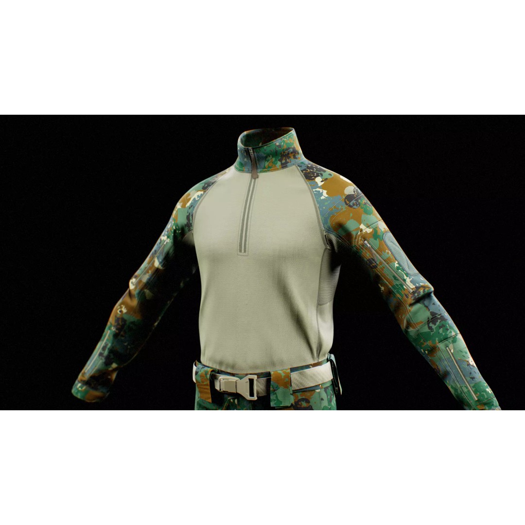 GEN.2 Combat Pants 3D Model – Tactical Military Gear, Low Poly, FBX - View 6