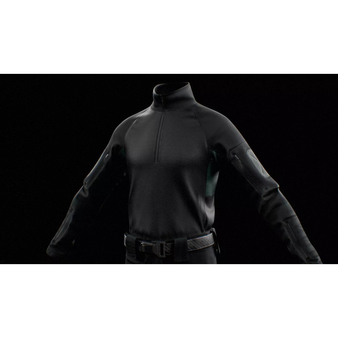 GEN.2 Combat Pants 3D Model – Tactical Military Gear, Low Poly, FBX - View 8