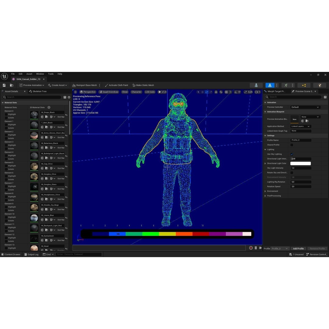Casual Soldier 3D Model – Low Poly Rigged Character, FBX - View 5