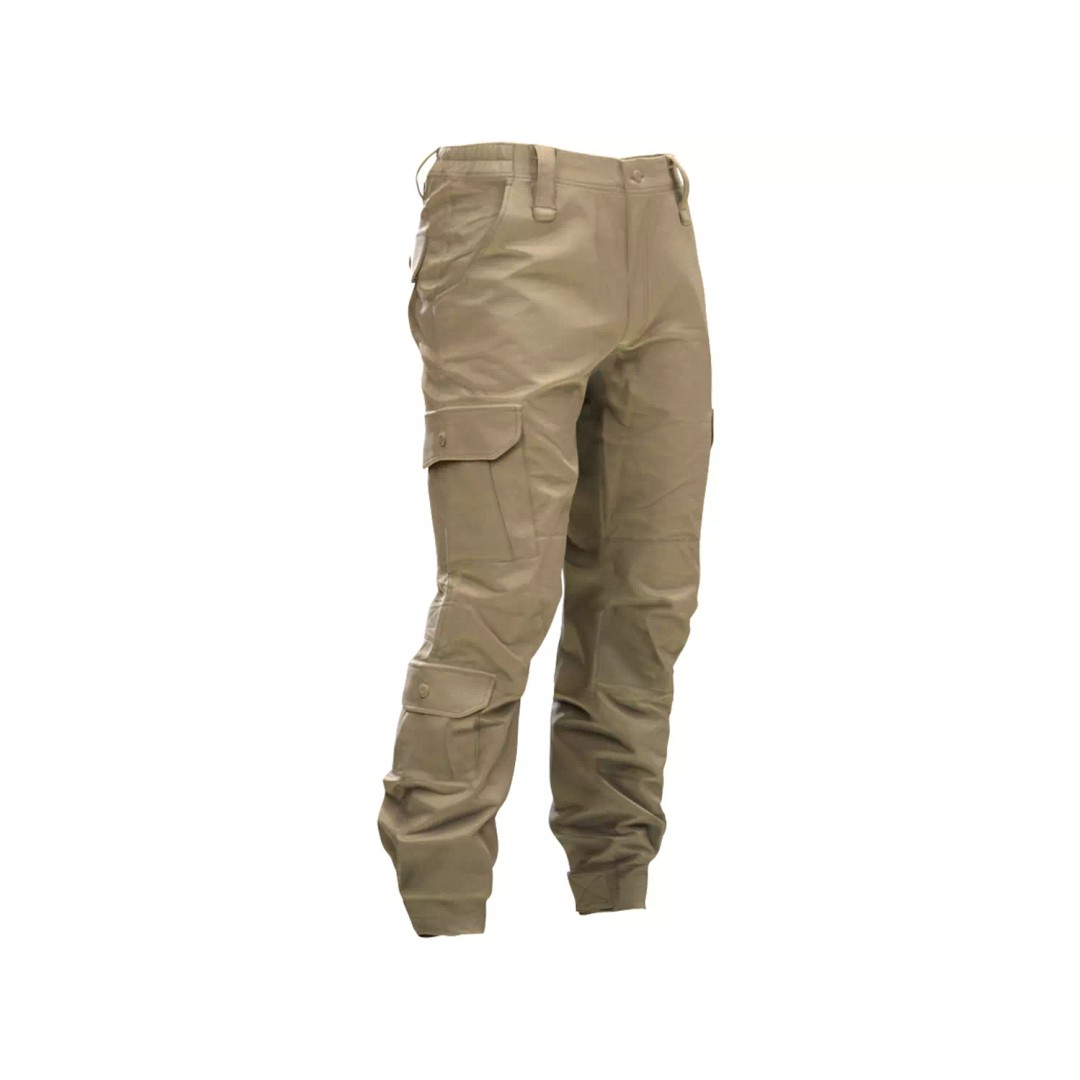 Pants 3D Model – Low Poly Rigged Military Outfit for Games - View 2