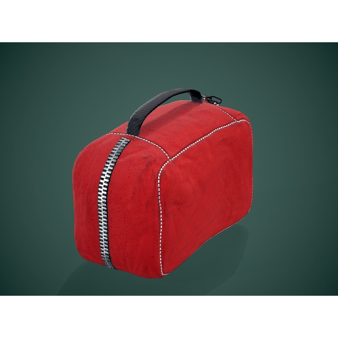 First Aid Kit 3D Model – Low Poly Game Asset, FBX, PBR Textures - View 10