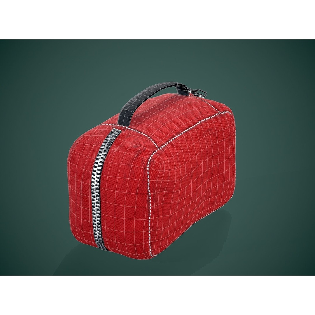 First Aid Kit 3D Model – Low Poly Game Asset, FBX, PBR Textures - View 11