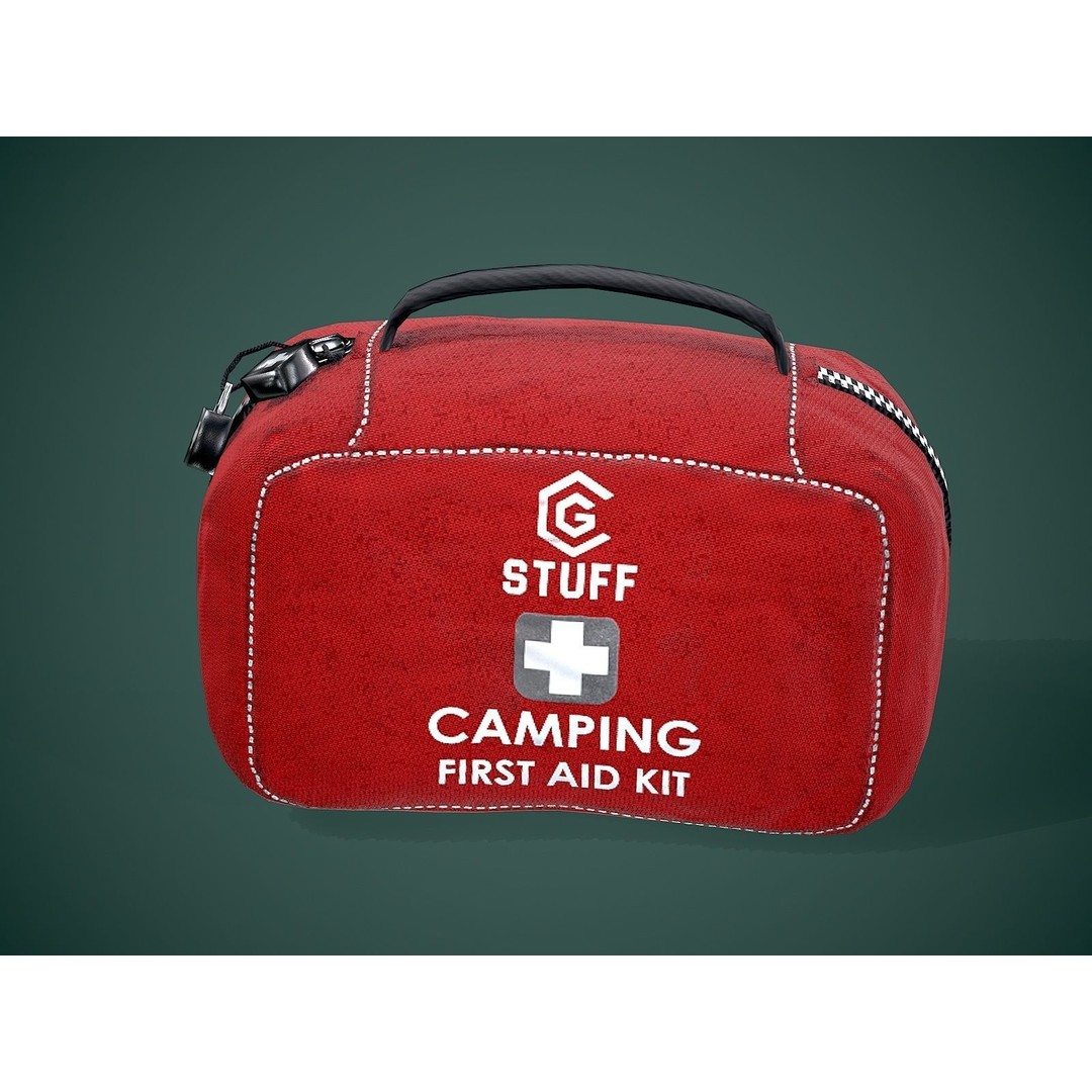 First Aid Kit 3D Model – Low Poly Game Asset, FBX, PBR Textures - View 6