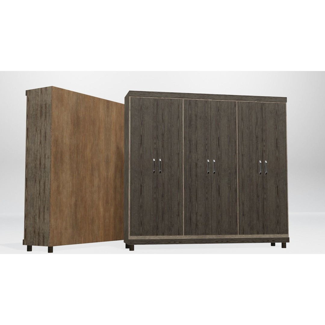 Modular Closet System 3D Model – Low Poly Furniture Pack, FBX/OBJ - View 11