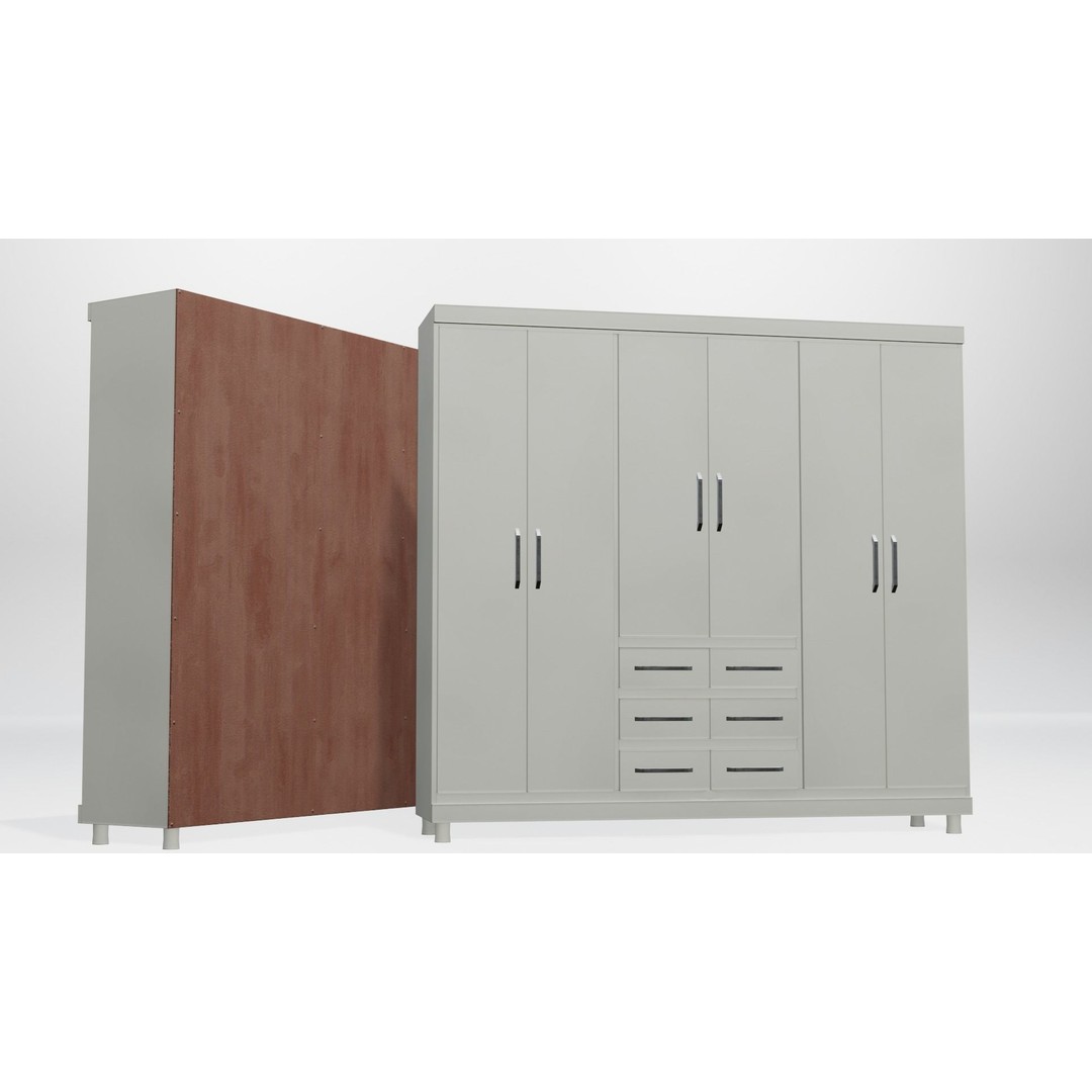 Modular Closet System 3D Model – Low Poly Furniture Pack, FBX/OBJ - View 12