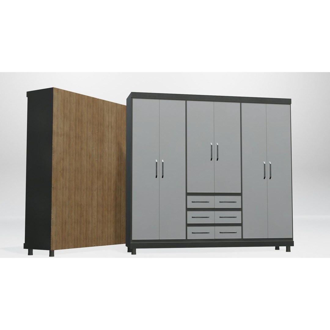Modular Closet System 3D Model – Low Poly Furniture Pack, FBX/OBJ - View 13