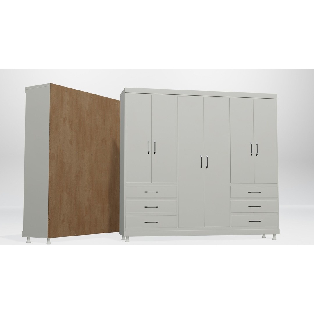 Modular Closet System 3D Model – Low Poly Furniture Pack, FBX/OBJ - View 3