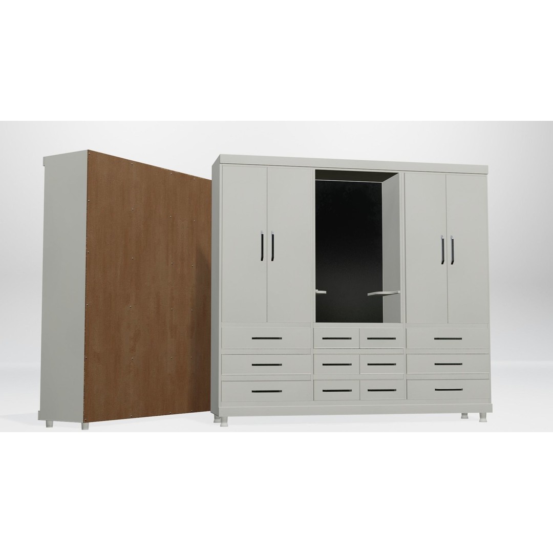 Modular Closet System 3D Model – Low Poly Furniture Pack, FBX/OBJ - View 6