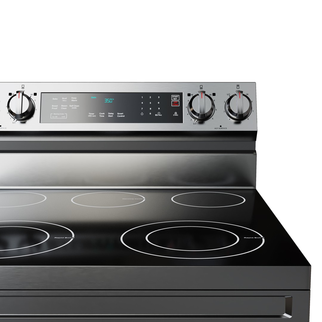 Samsung Range 3D Model – Smart Electric & Induction Ranges, FBX, OBJ