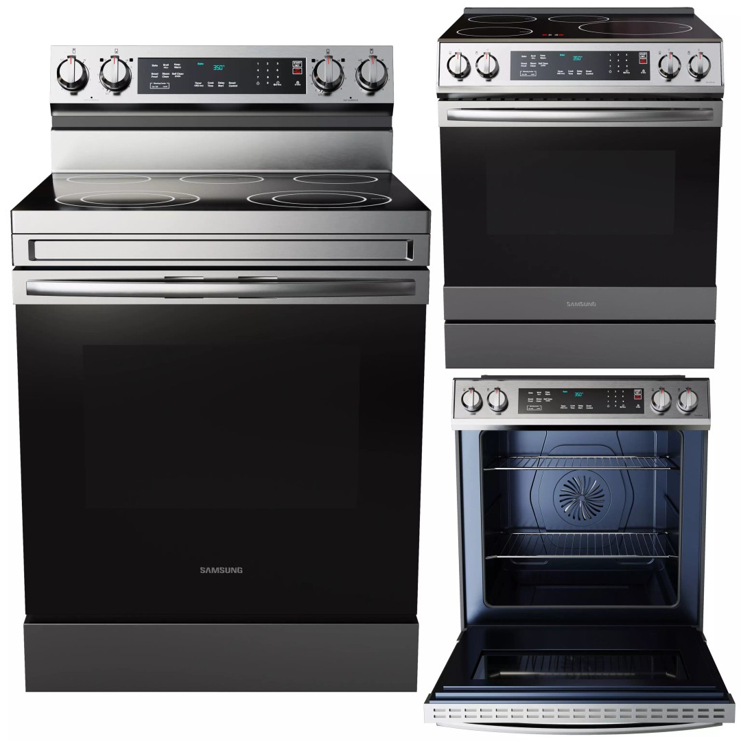 Samsung Range 3D Model – Smart Electric & Induction Ranges, FBX, OBJ - View 2
