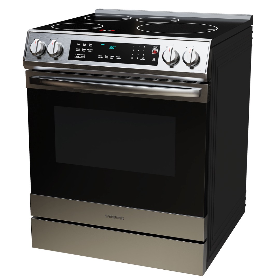 Samsung Range 3D Model – Smart Electric & Induction Ranges, FBX, OBJ - View 4