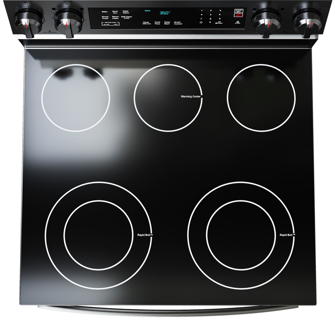 Samsung Range 3D Model – Smart Electric & Induction Ranges, FBX, OBJ - View 7