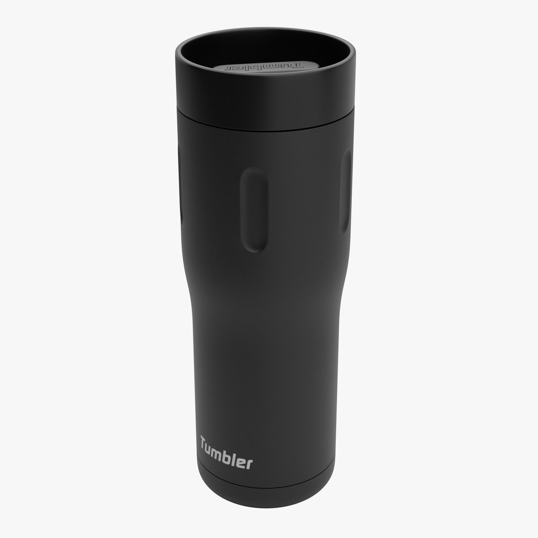 Travel Tumbler 3D Model – High Poly PBR Asset for Visual Production - View 3