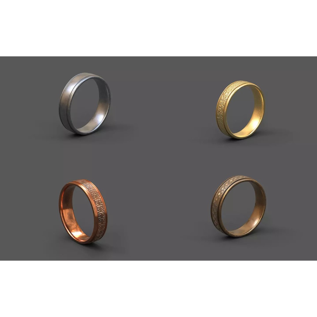 Generic Ring 3D Model – High-Quality Low Poly Asset, FBX, PBR - View 2