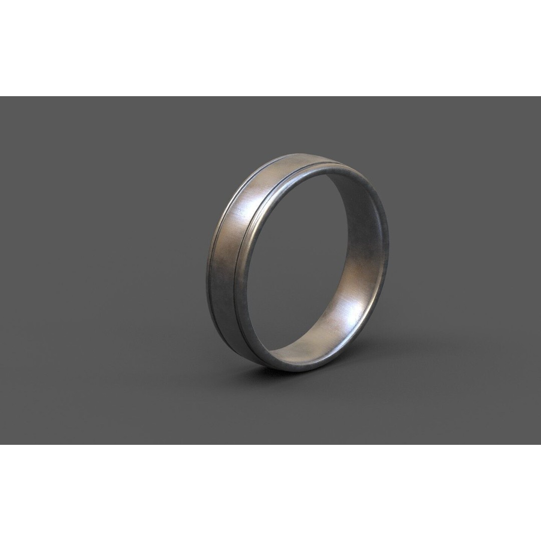 Generic Ring 3D Model – High-Quality Low Poly Asset, FBX, PBR - View 3