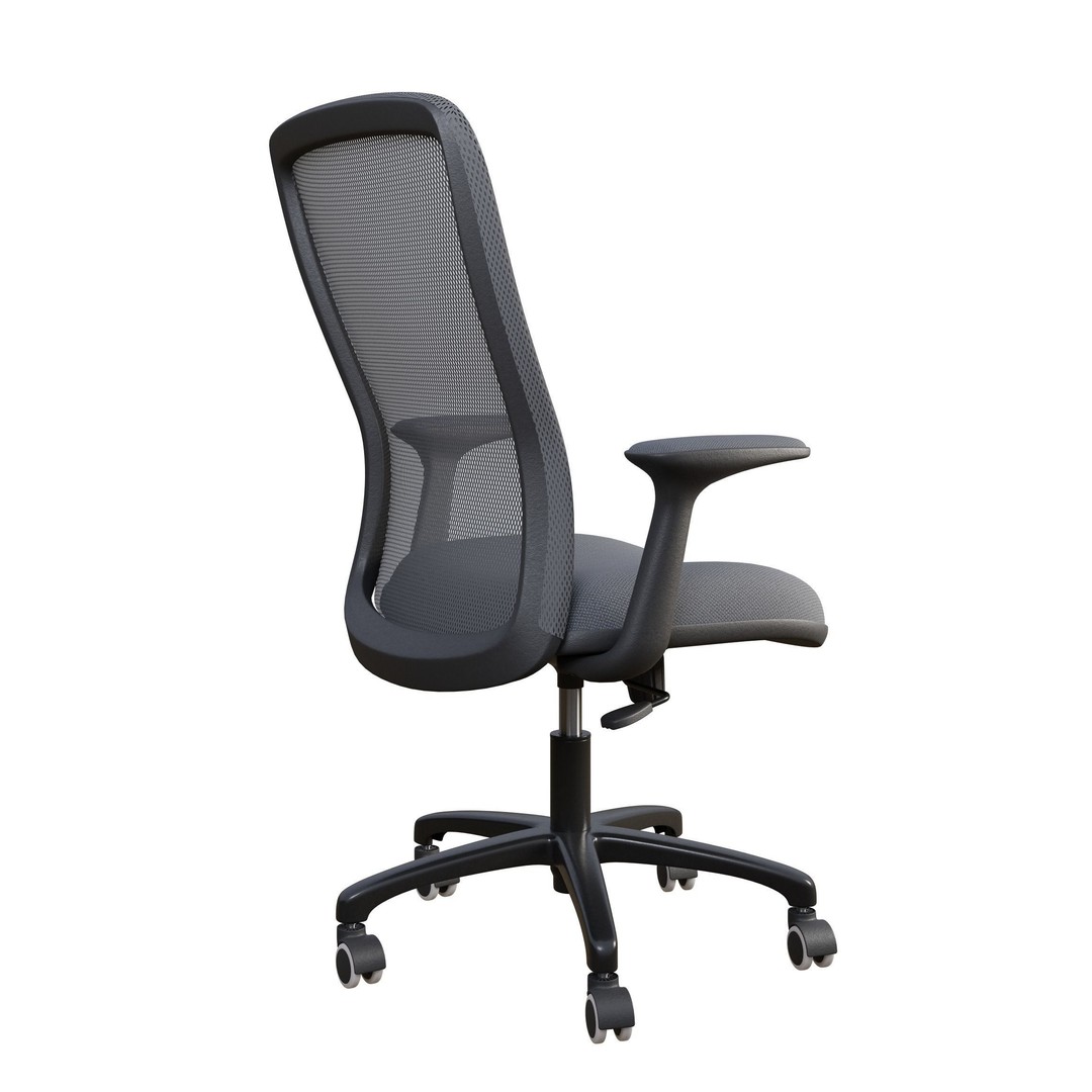 Office Chair 3D Model – Modern Adjustable Design, PBR Textures - View 5