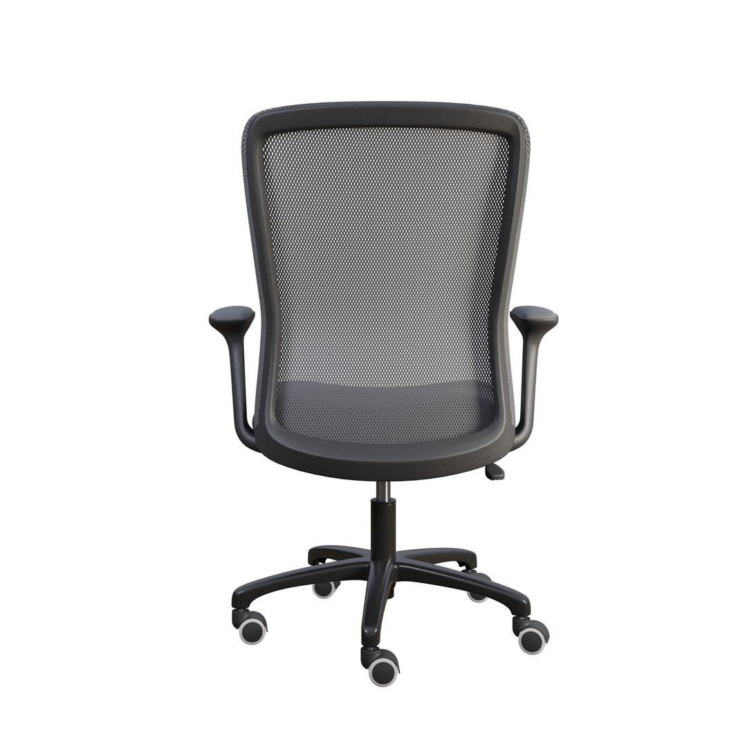Office Chair 3D Model – Modern Adjustable Design, PBR Textures - View 6