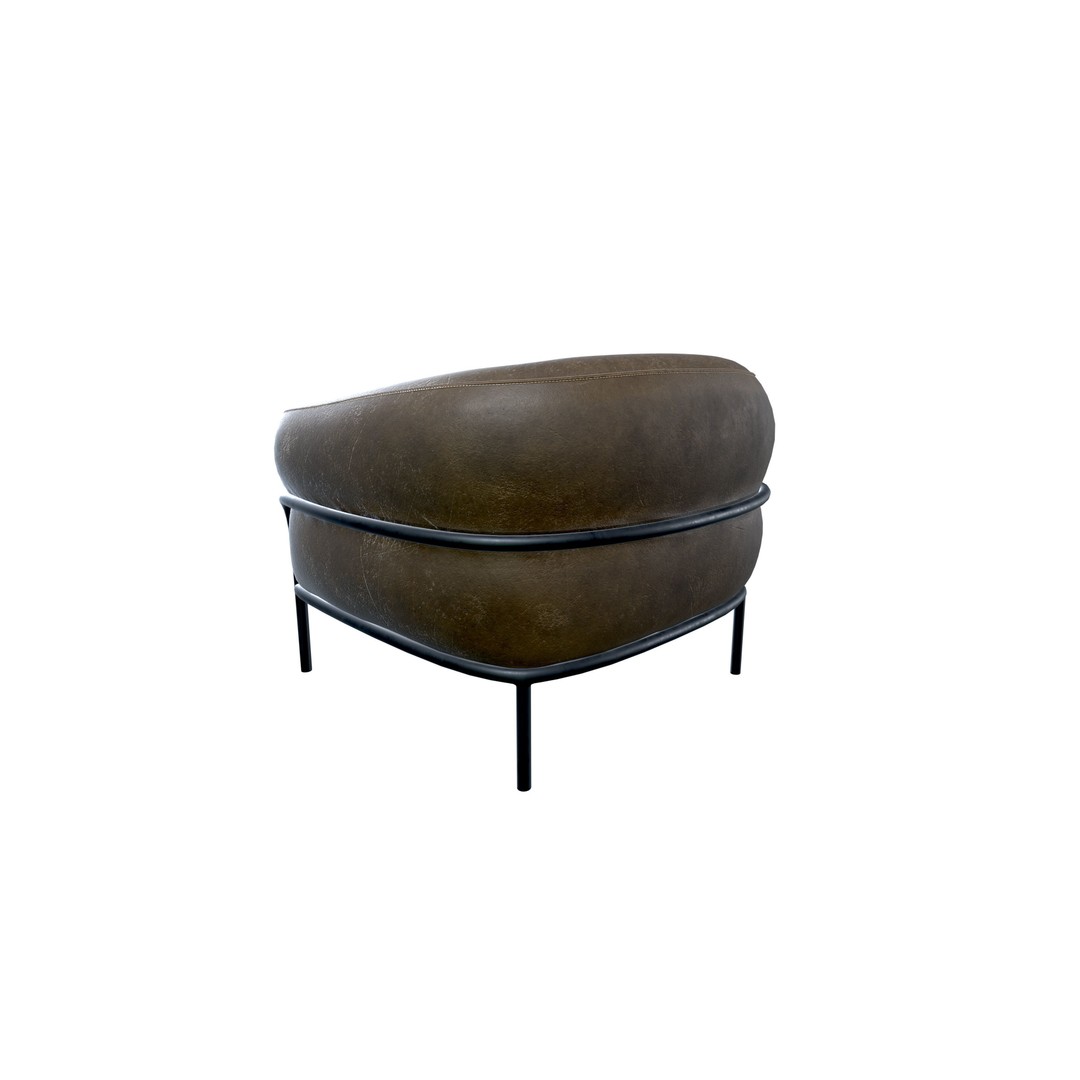 Arm Chair 3D Model – Elegant Modern Design, PBR Textures, FBX - View 4