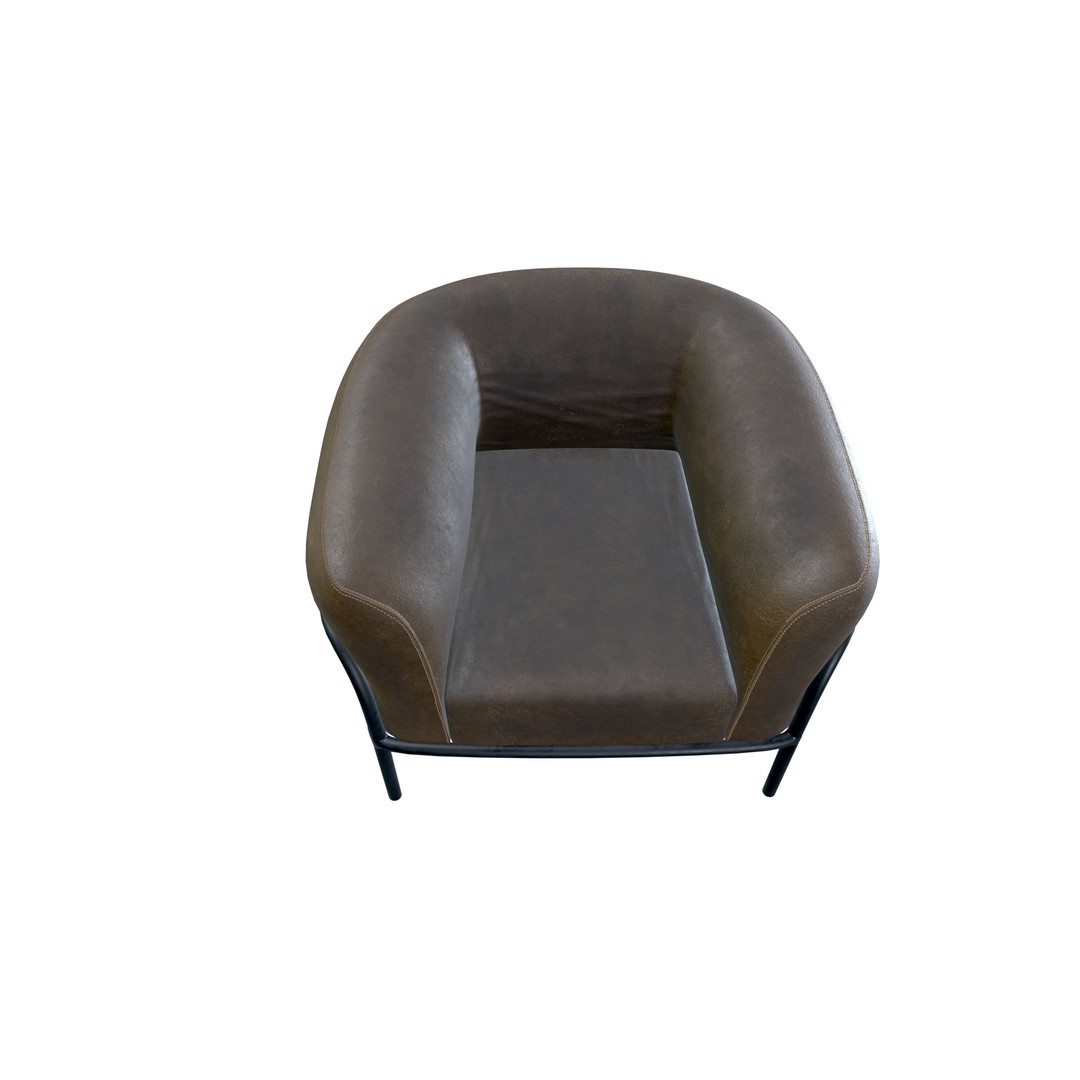 Arm Chair 3D Model – Elegant Modern Design, PBR Textures, FBX - View 6