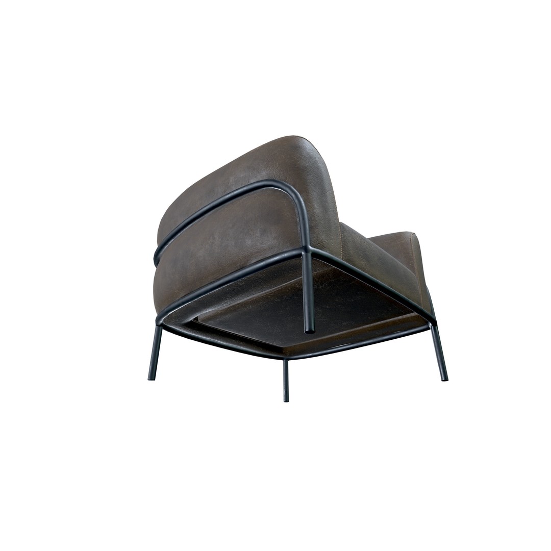 Arm Chair 3D Model – Elegant Modern Design, PBR Textures, FBX - View 7
