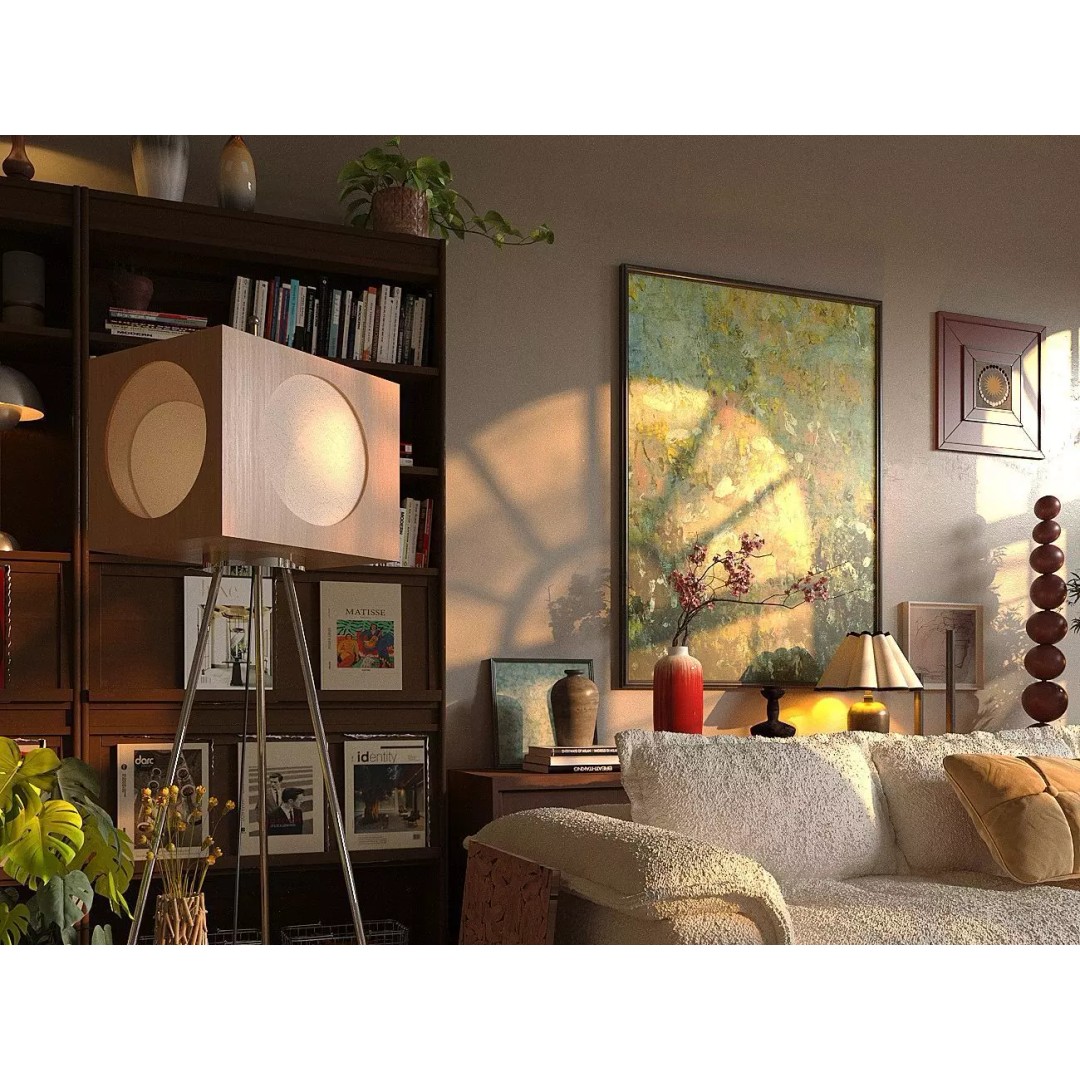 Living Room 3D Model – Contemporary Interior Scene with Textures - View 5