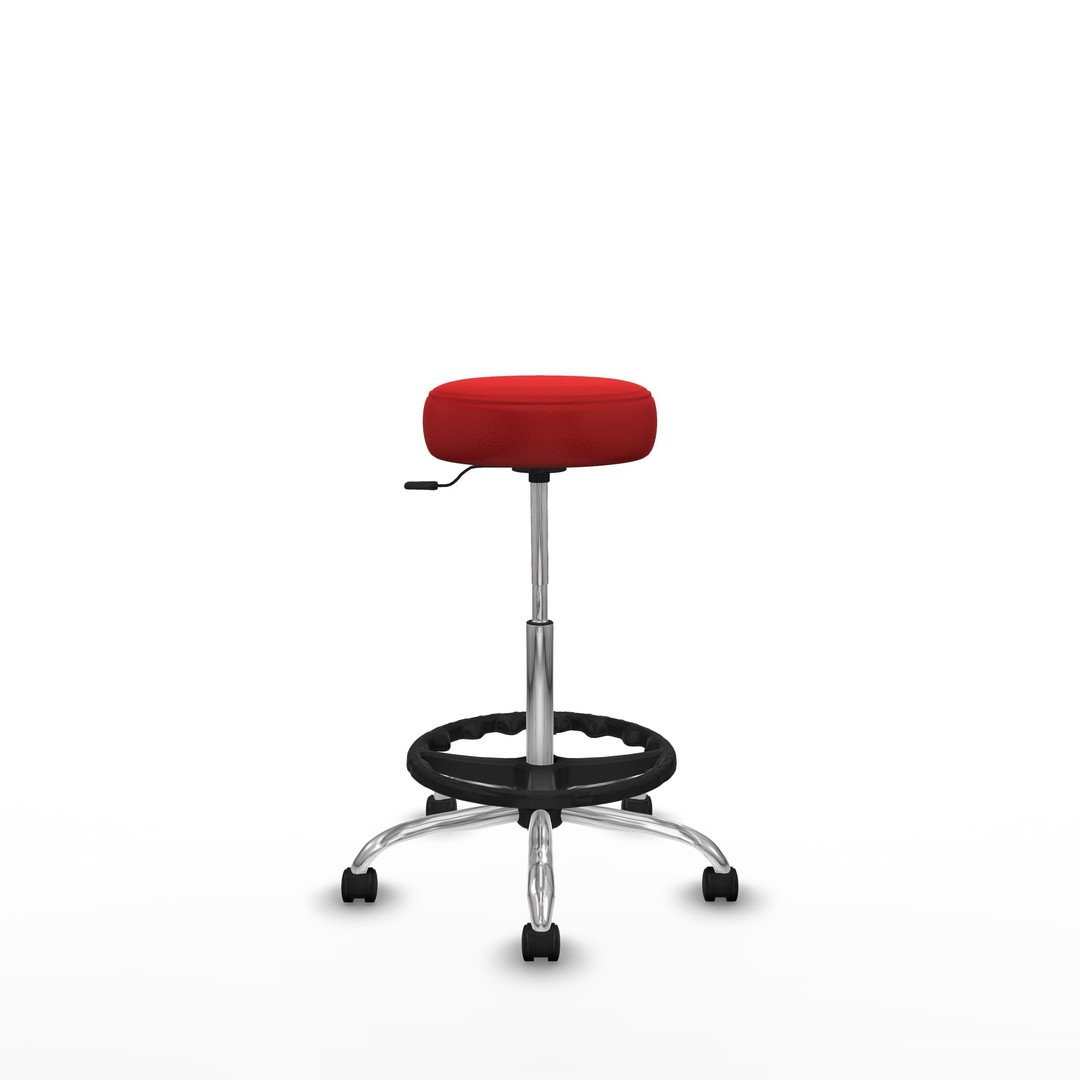 Modern Office Chair 3D Model – Low Poly Game Asset, FBX & OBJ - View 3