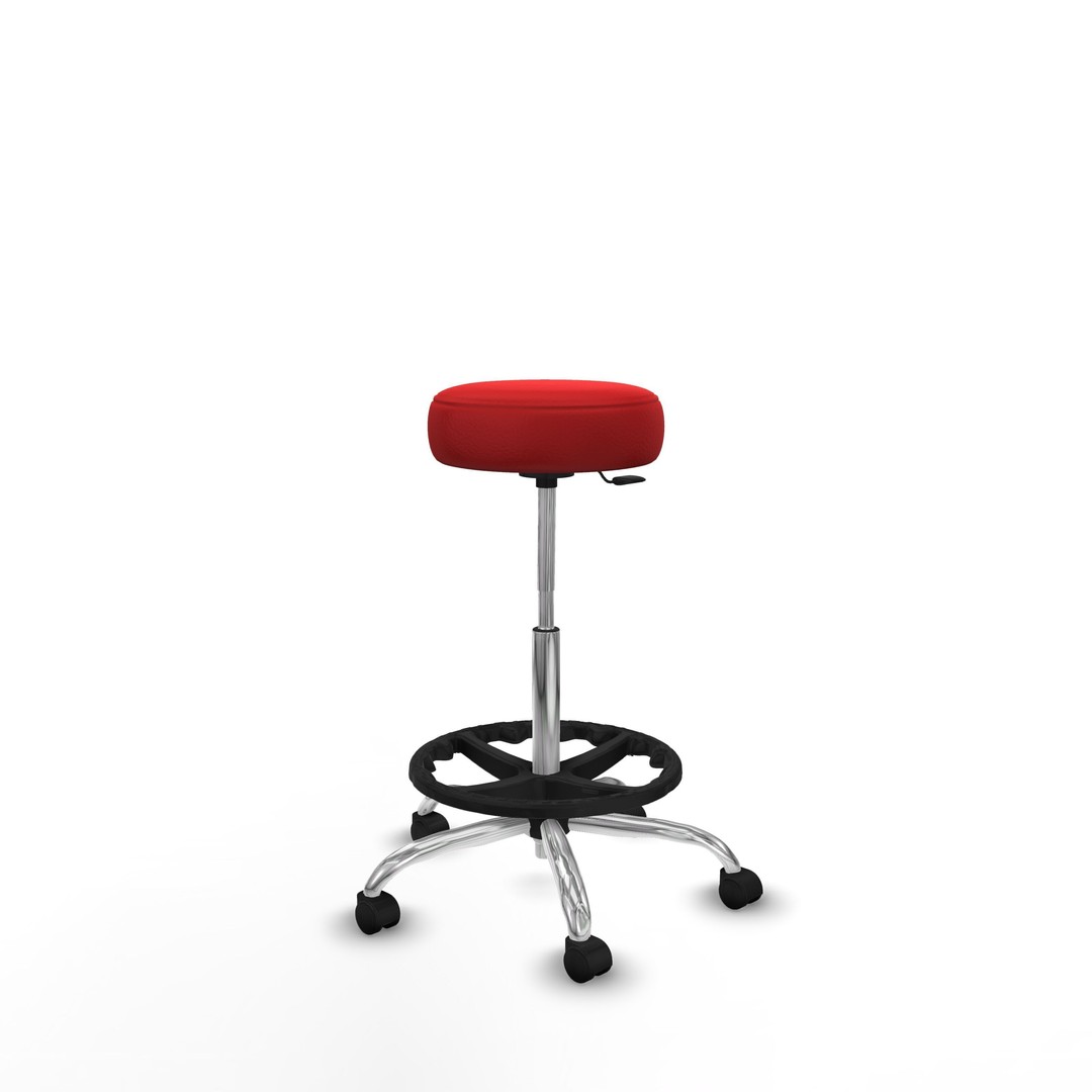 Modern Office Chair 3D Model – Low Poly Game Asset, FBX & OBJ - View 6