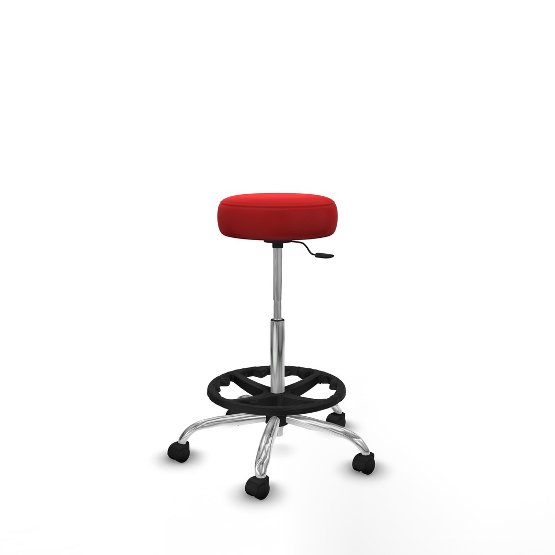 Modern Office Chair 3D Model – Low Poly Game Asset, FBX & OBJ - View 8