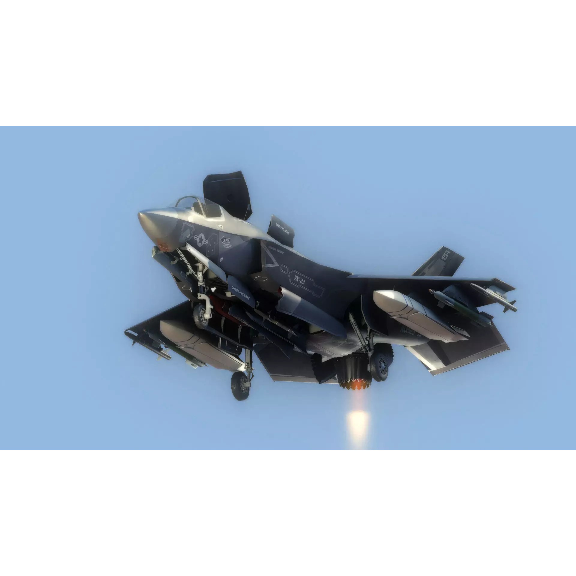 F35B Lightning II - Rigged Low-Poly Game-Ready 3D Model - View 11