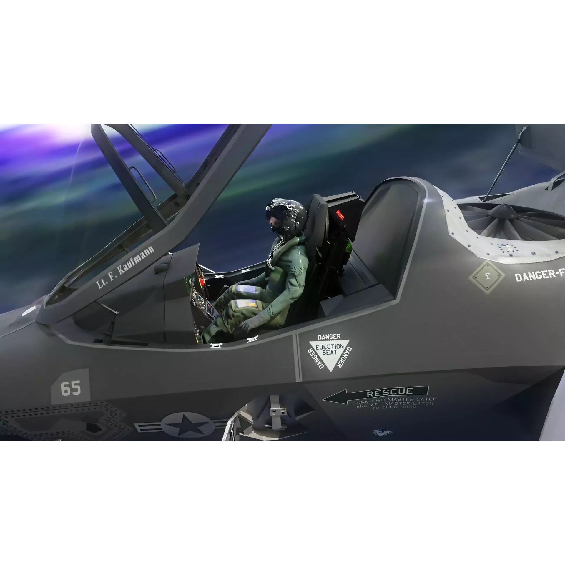 F35B Lightning II - Rigged Low-Poly Game-Ready 3D Model - View 21