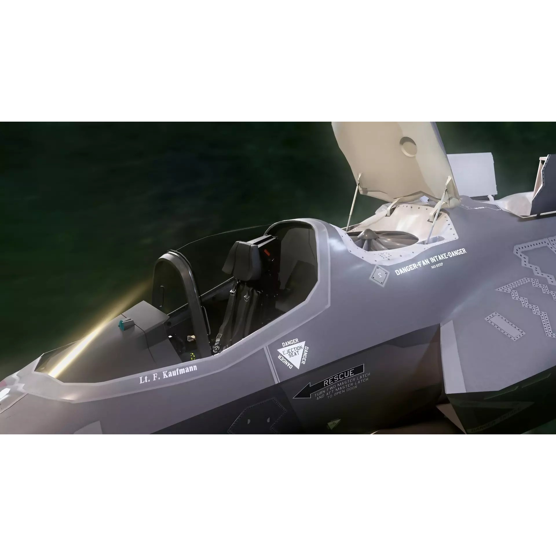 F35B Lightning II - Rigged Low-Poly Game-Ready 3D Model - View 25