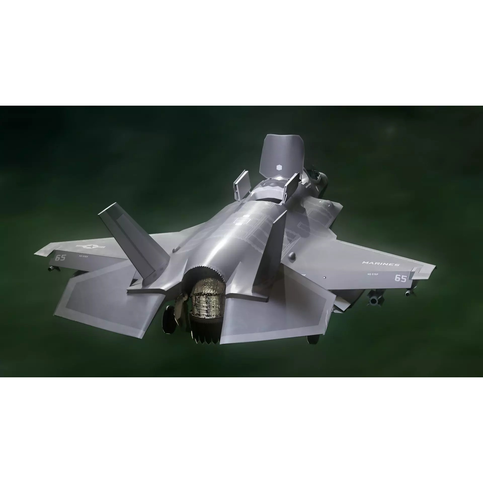 F35B Lightning II - Rigged Low-Poly Game-Ready 3D Model - View 6