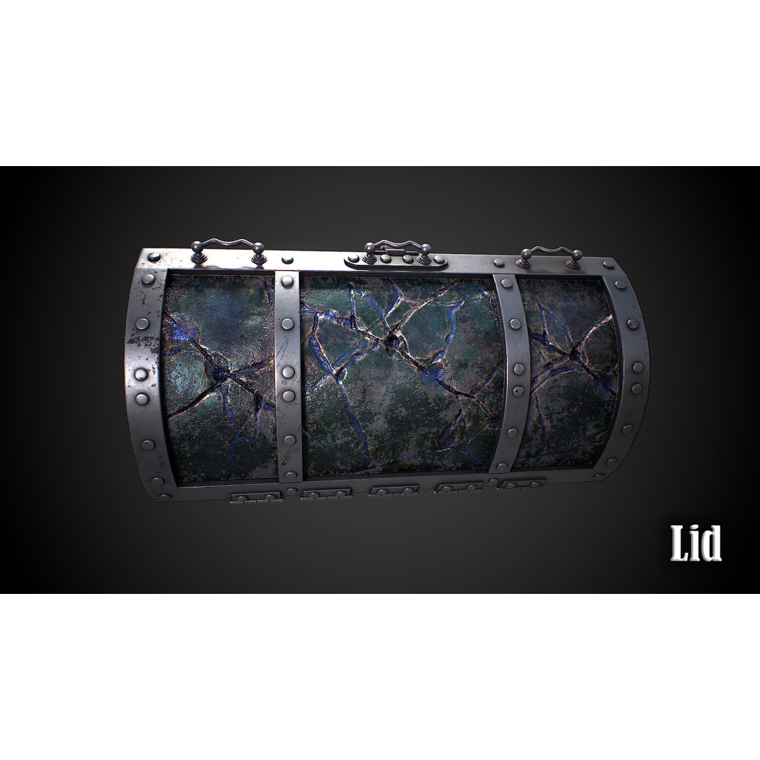 Chest Vampire 3D Model – Low Poly PBR Game Asset, FBX & OBJ - View 14