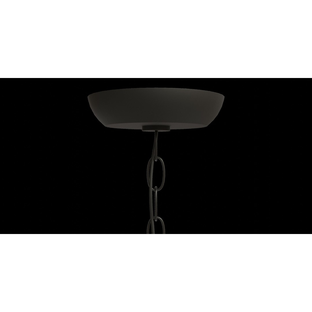 Stella Metal Pendant 3D Model – Low Poly Ceiling Lamp, FBX - View 9