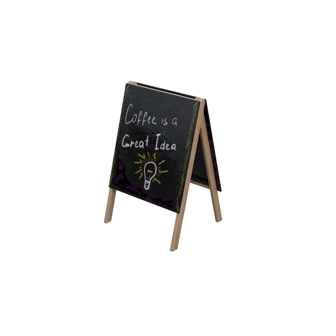 Coffee Shop 3D Model – Low Poly Architectural Asset, FBX, OBJ - View 11