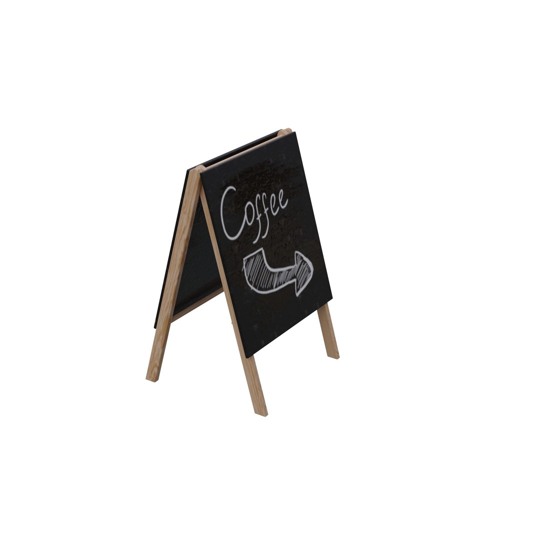 Coffee Shop 3D Model – Low Poly Architectural Asset, FBX, OBJ - View 12