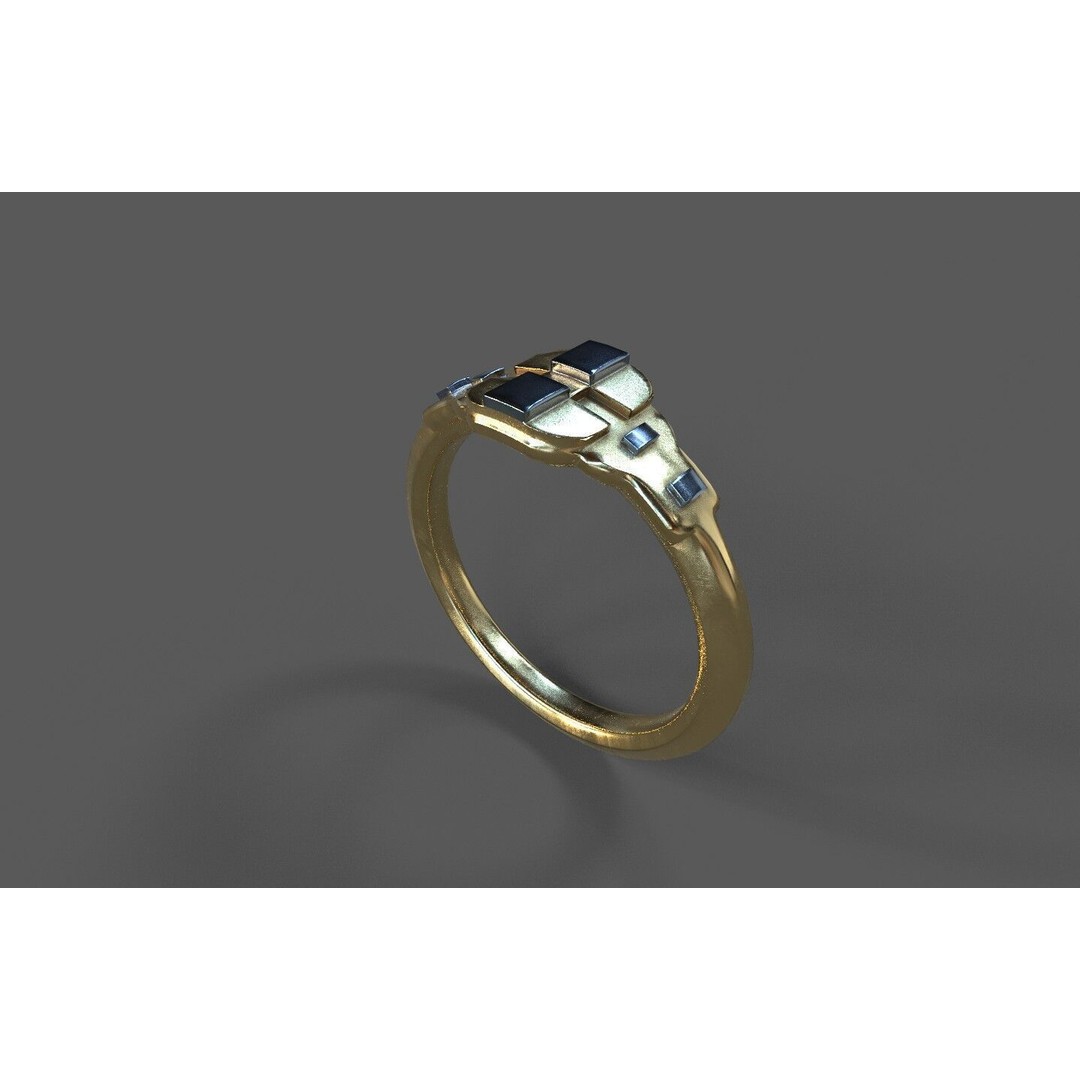 Generic Ring 3D Model – Low Poly PBR Asset, FBX Format - View 4