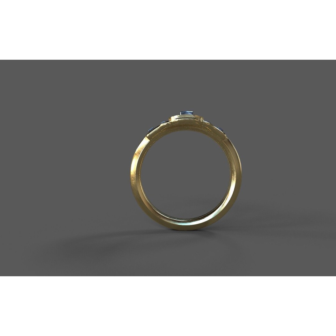 Generic Ring 3D Model – Low Poly PBR Asset, FBX Format - View 7