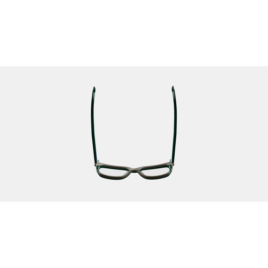 Cumberland Eyeglasses 3D Model – Forest Green & Sand, PBR Textures - View 8