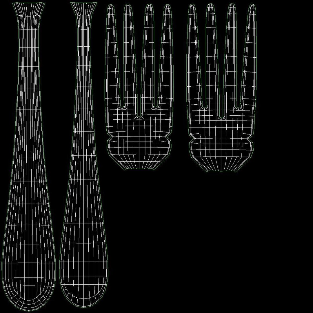 Generic Cutlery 3D Model – Photo-Realistic Collection, Game-Ready Formats