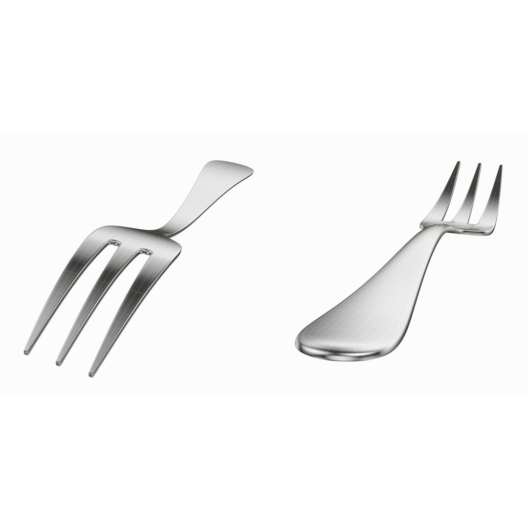 Generic Cutlery 3D Model – Photo-Realistic Collection, Game-Ready Formats - View 12